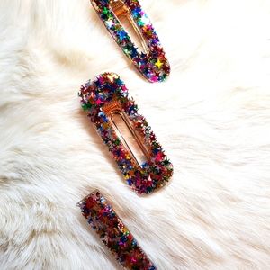 Acrylic hair clip set